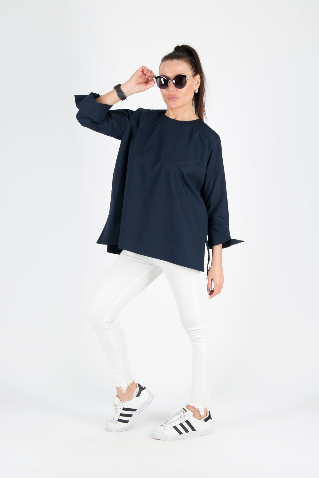 Cotton Loose Shirt With Print