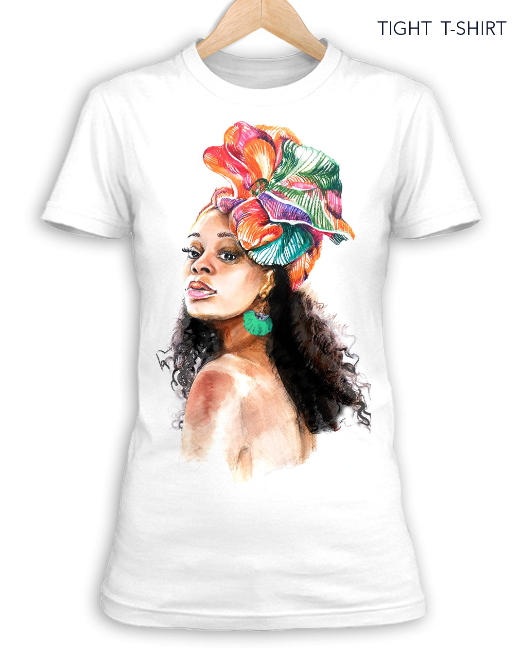 African Woman Face T-shirt