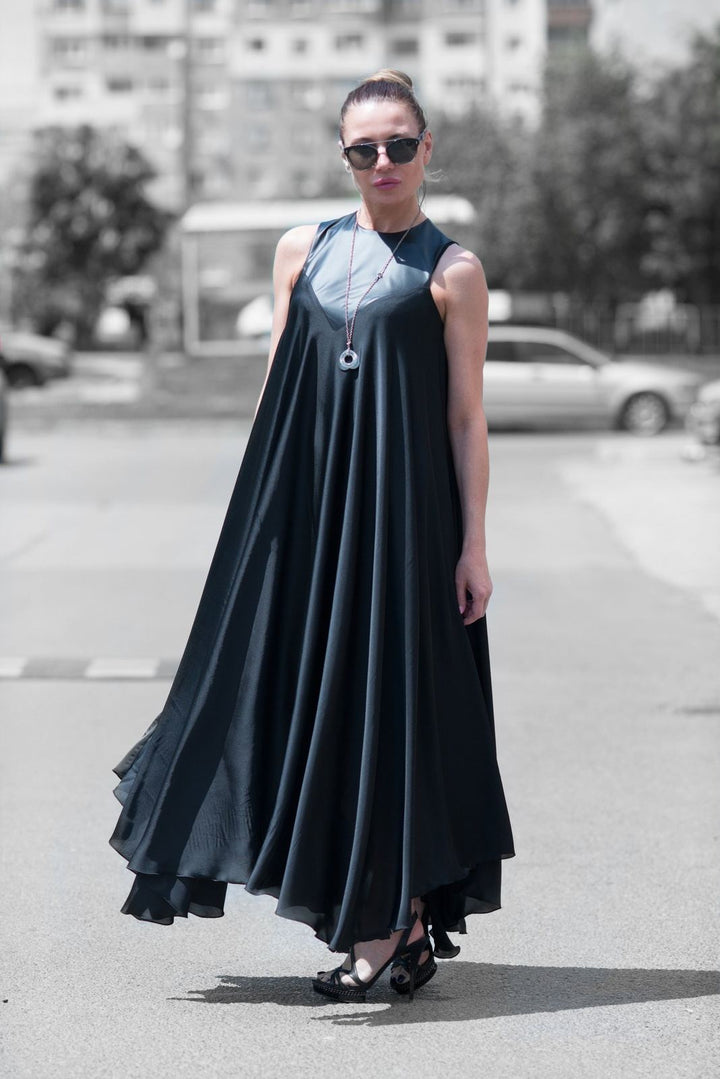 فستان سهرة الصيف الأسود