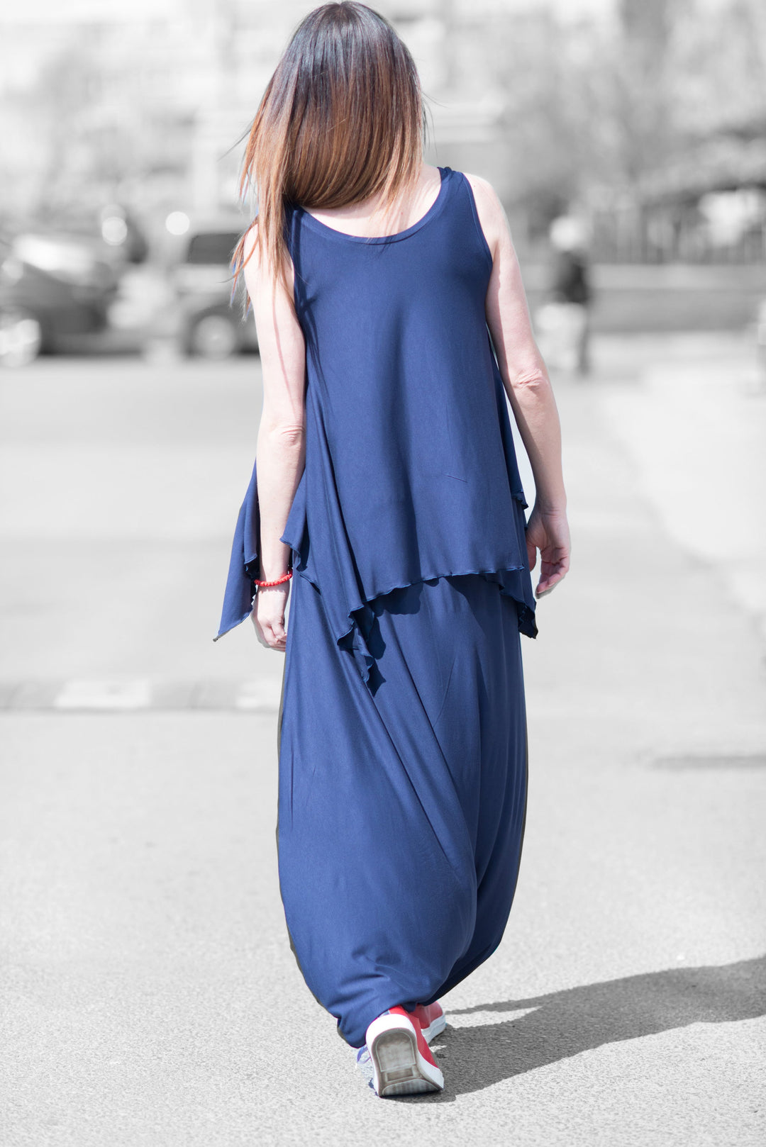 Two pieces Blue Summer Harem outfit, Elegant & Sport Sets