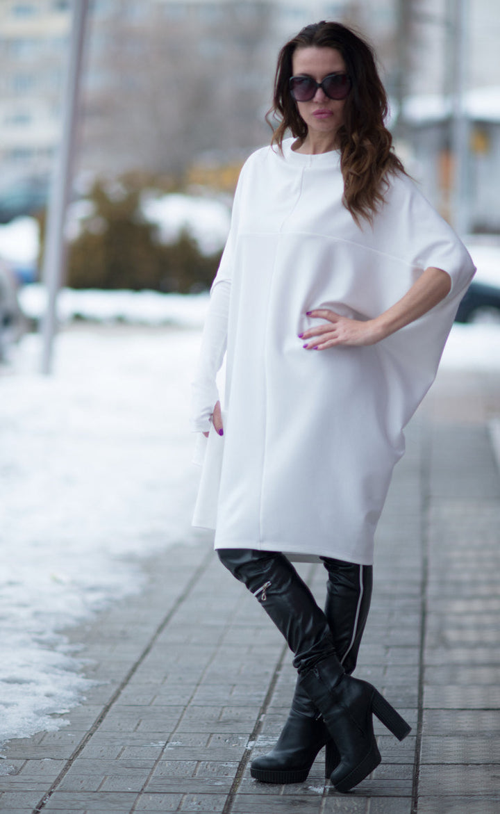 Cotton Maxi Tunic with removable sleeves