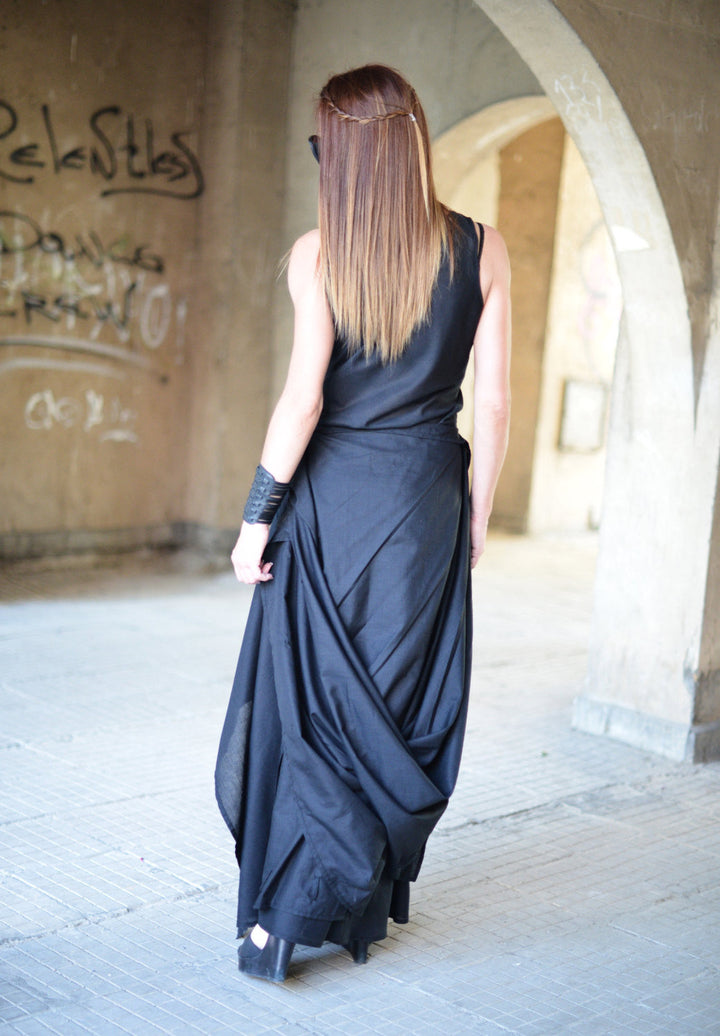 Black Long Summer Cotton Dress