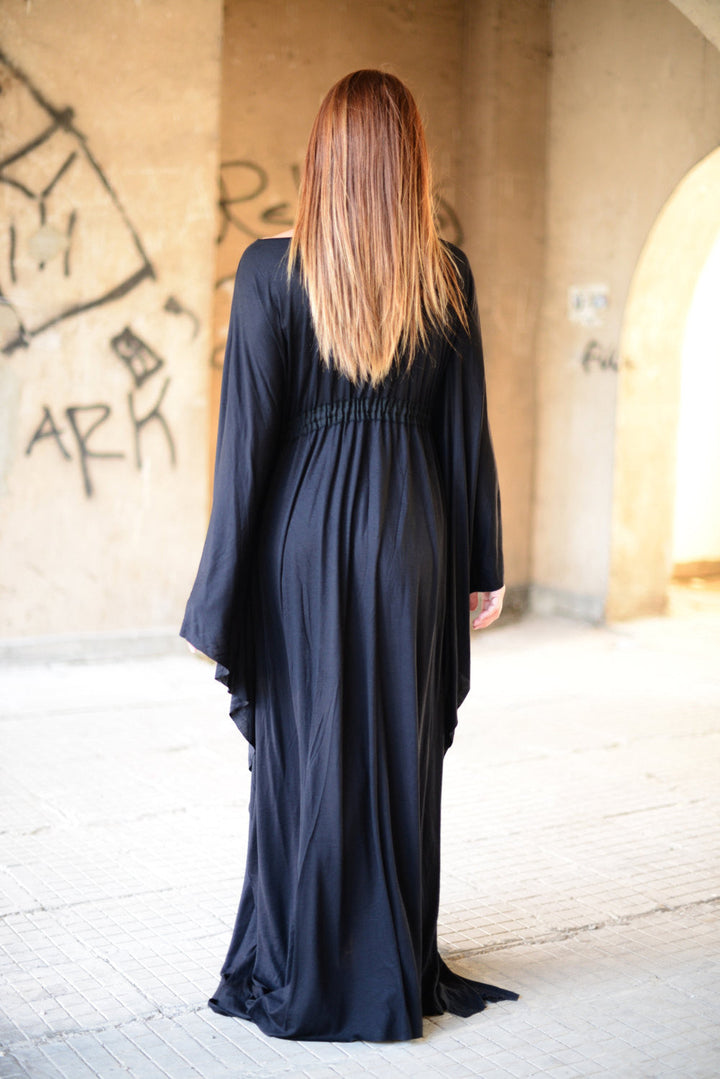 Black Maxi Dress, Long Caftan Dress