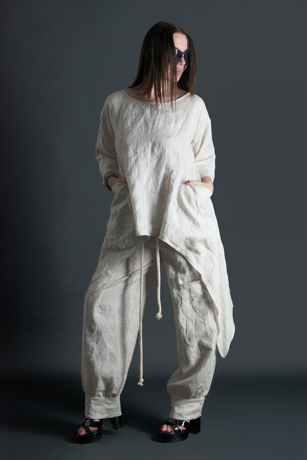 Two pieces set, Natural Summer Linen outfit