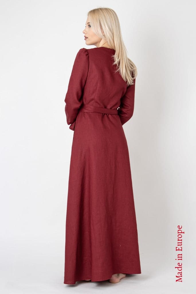 Romantic Linen Long Dress Fc1117